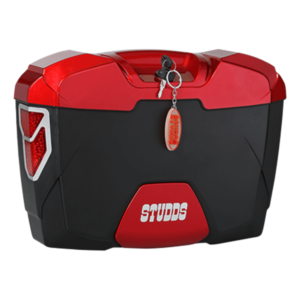 Studds Side Box Explorer With Universal Fitment Clamp Red