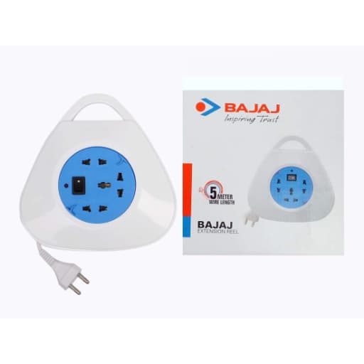 Bajaj 3 Sockets Extension Reel ( Pack Of 2 )