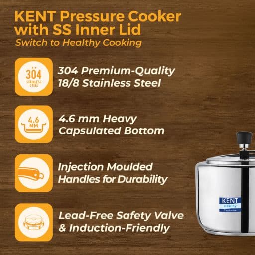 KENT 18014 SS Pressure Cooker Inner Lid 2 Ltr