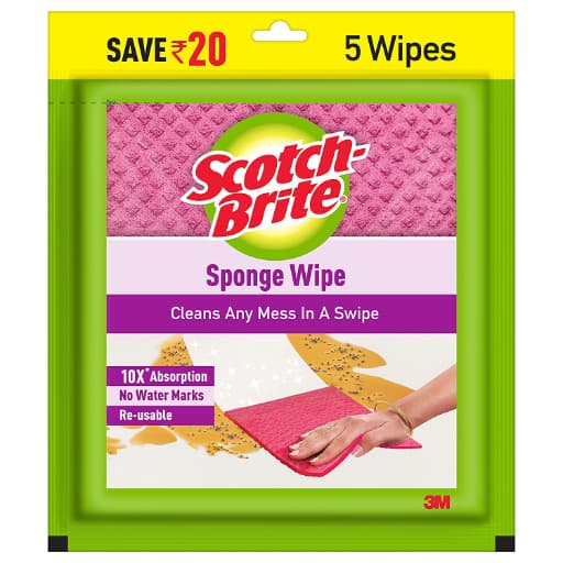 Scotch Brite Sponge Wipe (5Pc)