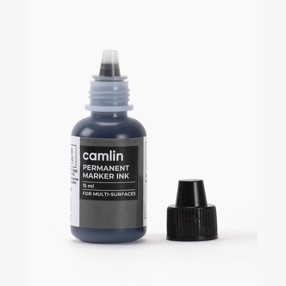 Camlin Permanent Marker Ink Black 15 ml