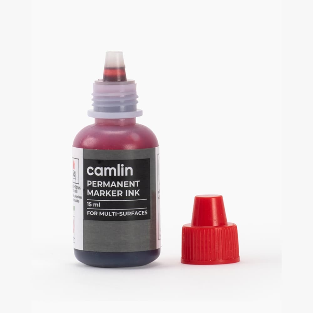 Camlin Permanent Marker Ink Red 15 ml