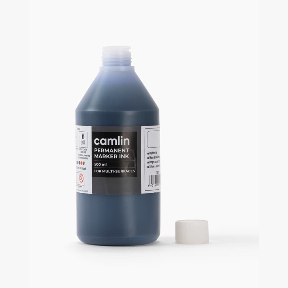 Camlin Permanent Marker Ink Blue 500 ml