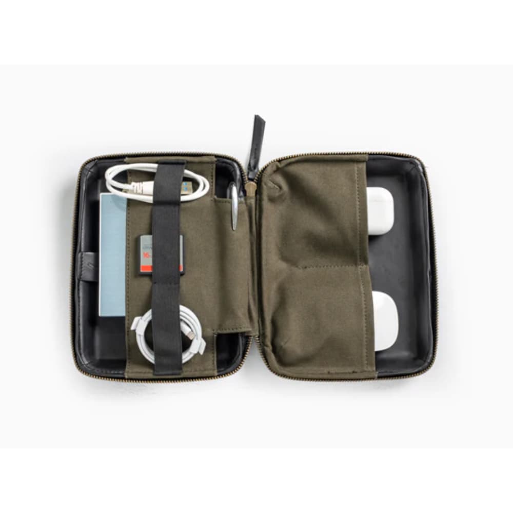 Oblique Ally Canvas Tech Pouch Olive