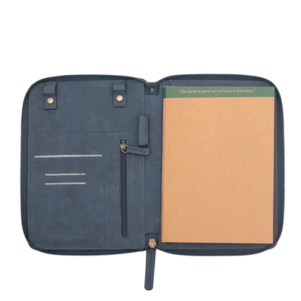 Oblique Slikk Tech Folio Suede Navy