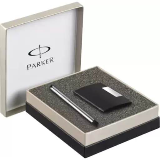 Parker vector Stainless Steel Bp Ct + Card Hld