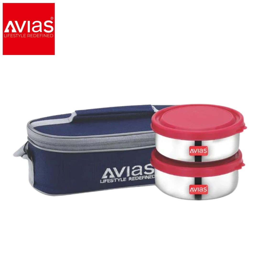 Avias Freshia H2 Lunch Box � 2 Stainless Steel Containers