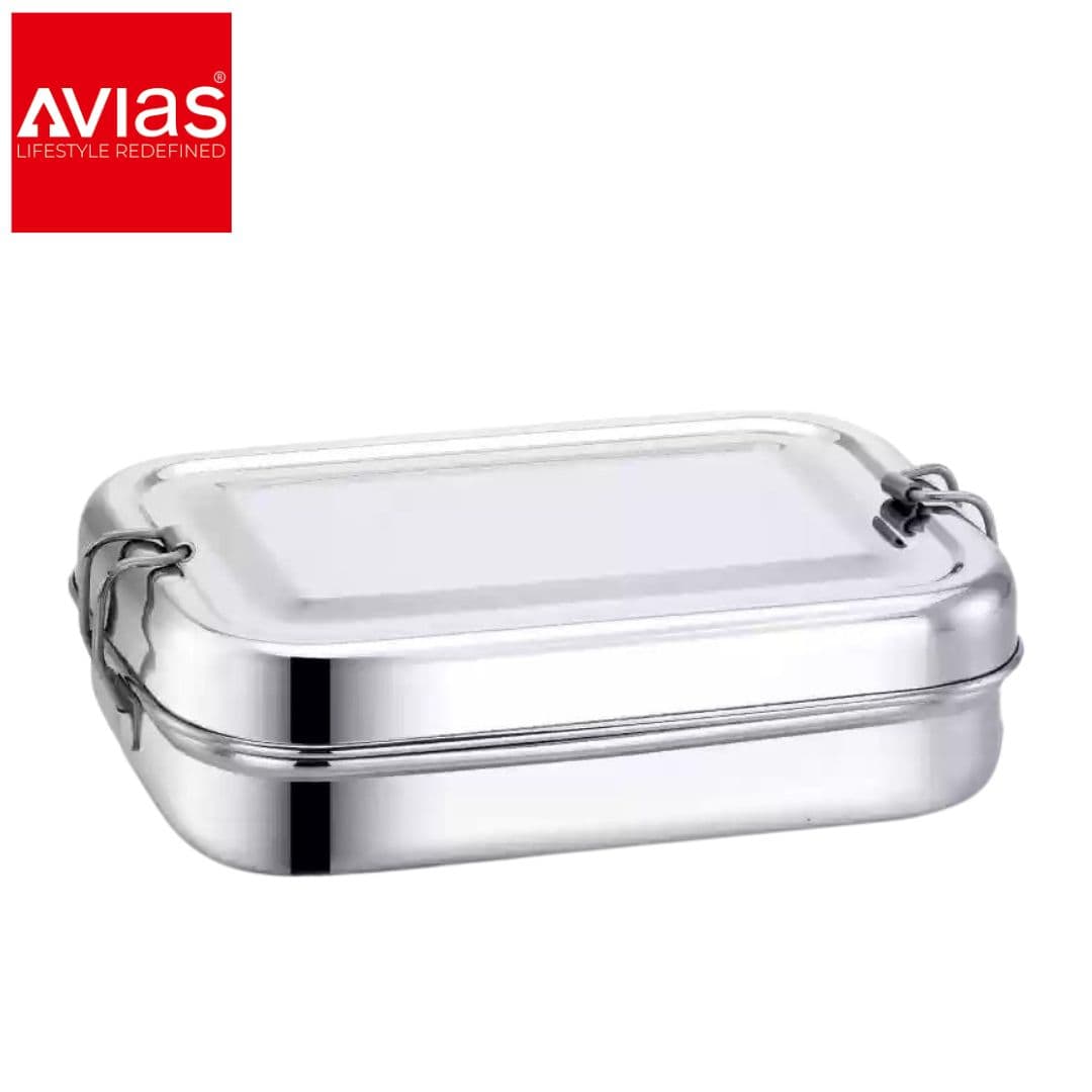 Avias Rexa Lunch Box (Small) � Stainless Steel, Inner Box