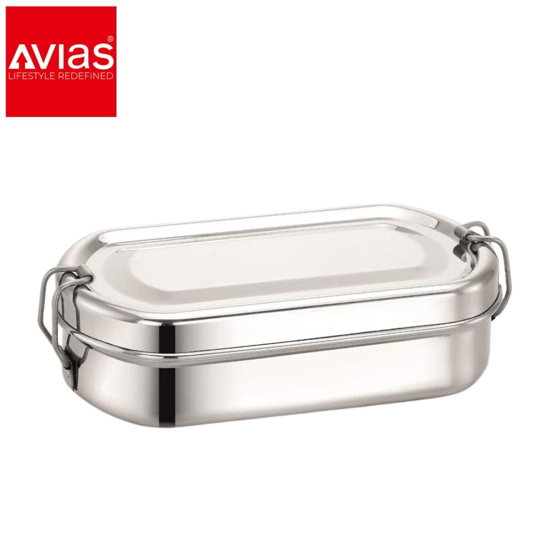 Avias Poly Lunch Box (Medium) � Stainless Steel, Durable