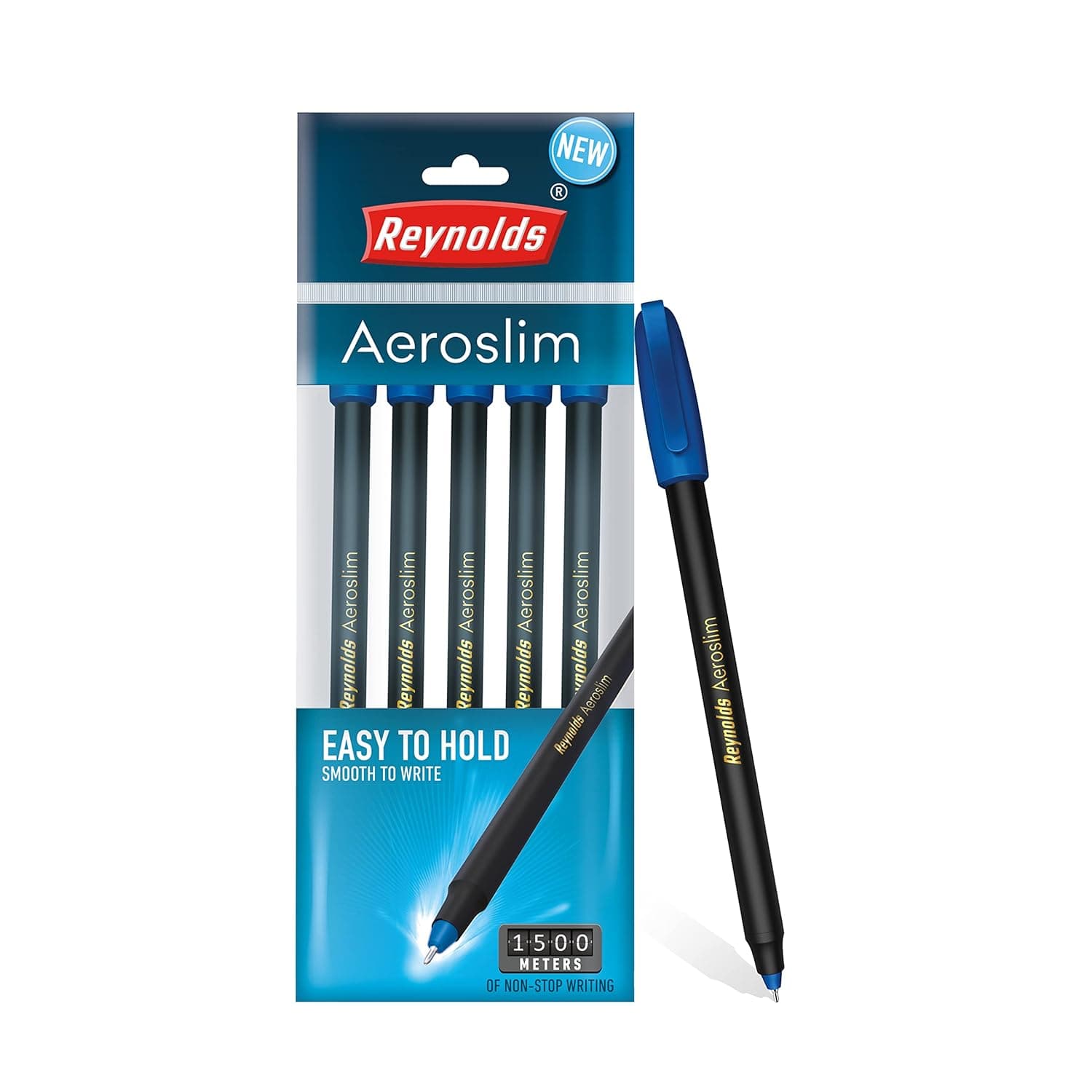 Reynolds Aeroslim Ball Pen Blue Pack Of 5