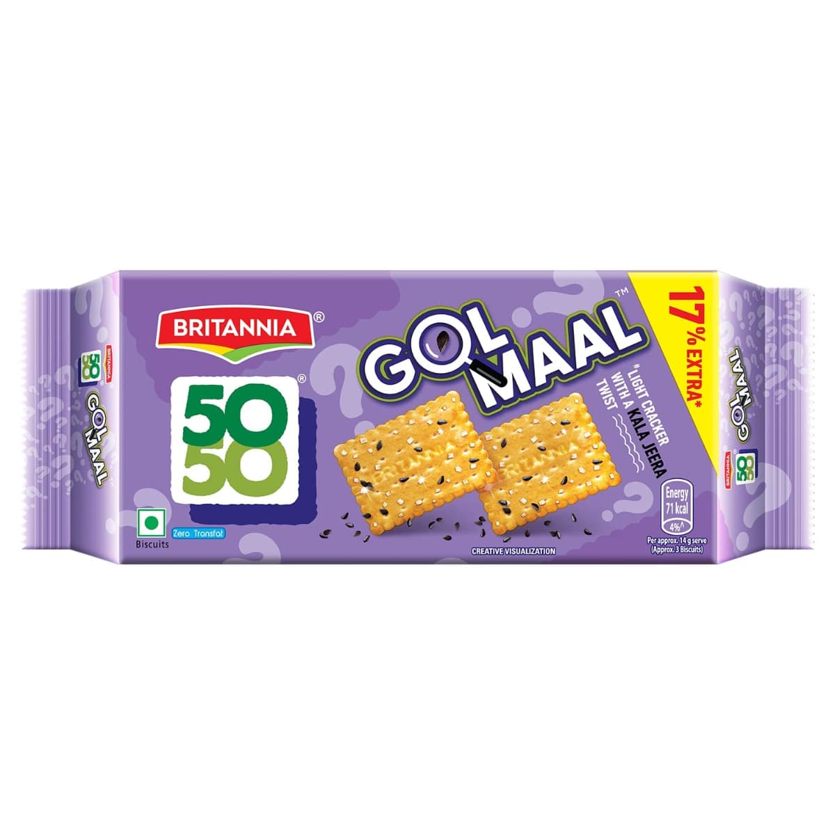 Britannia 50-50 Gol Maal CrackerL 57G