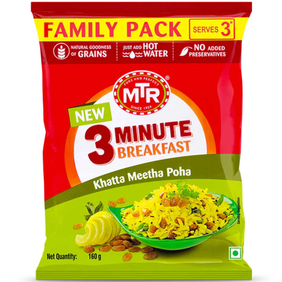 MTR Instant Khatta Meetha Poha 160g