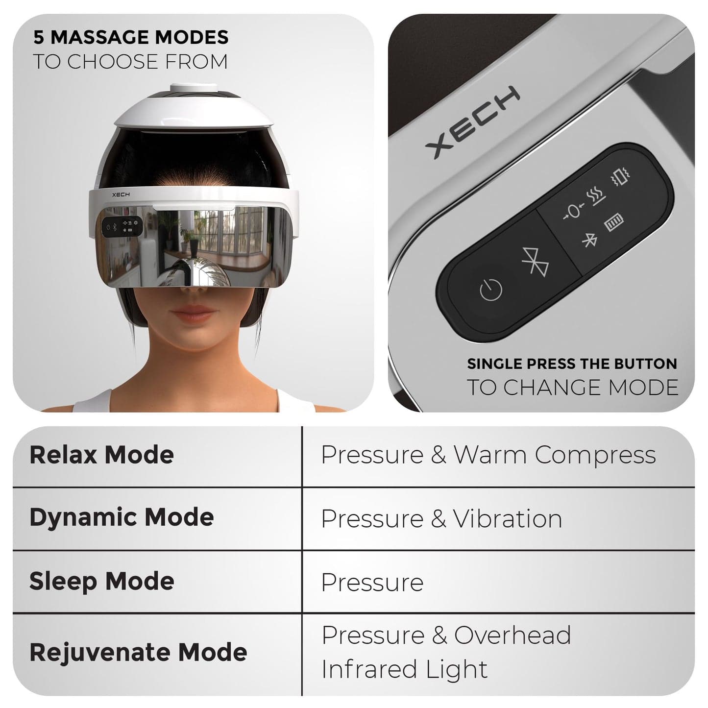 Xech Cerebro Head Eye Neck Massager