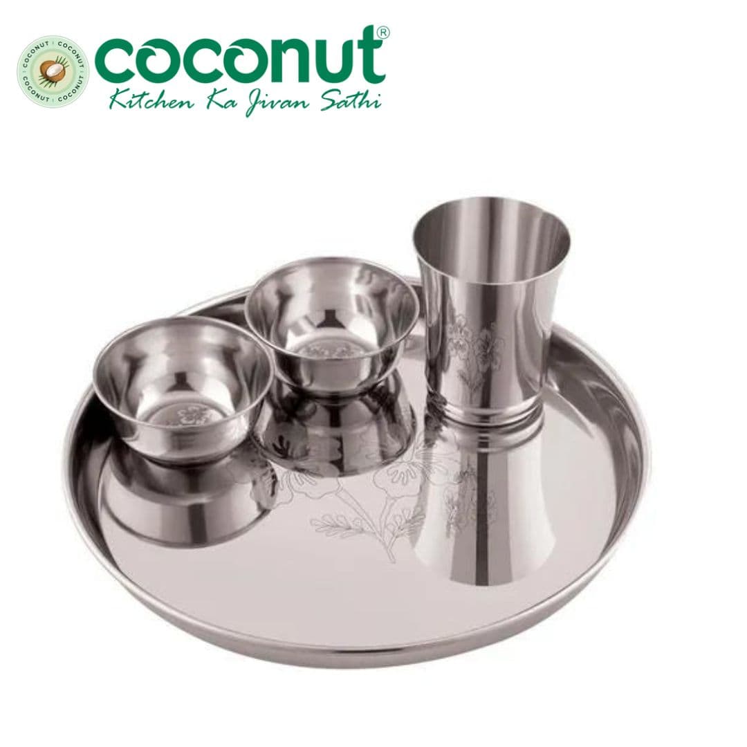 Coconut Splendid Dinner Set of 5 Pcs|Elegant Tableware for Dining