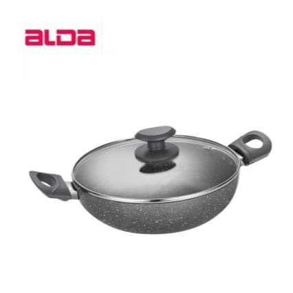 Alda Marbello Non-Stick Deep Wok 26Cm With Lid