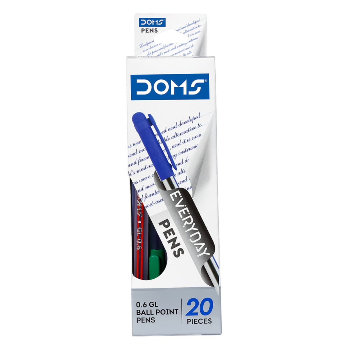 DOMS Every Day Pens Blue Pack Of 20