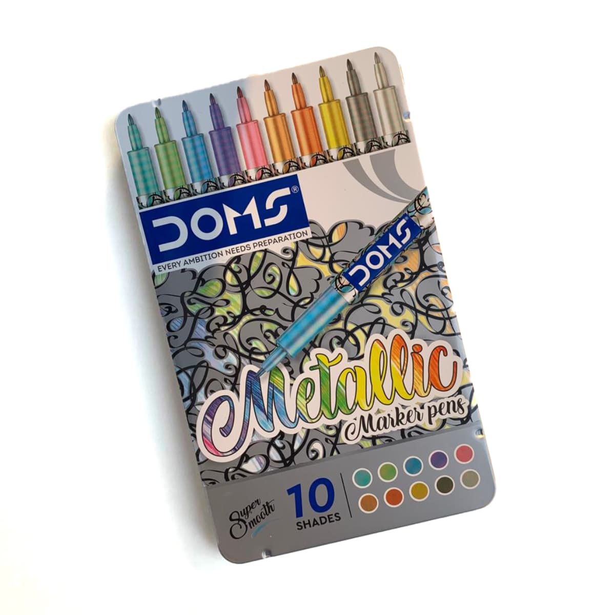 DOMS Metallic Marker Pens Pack Of 10