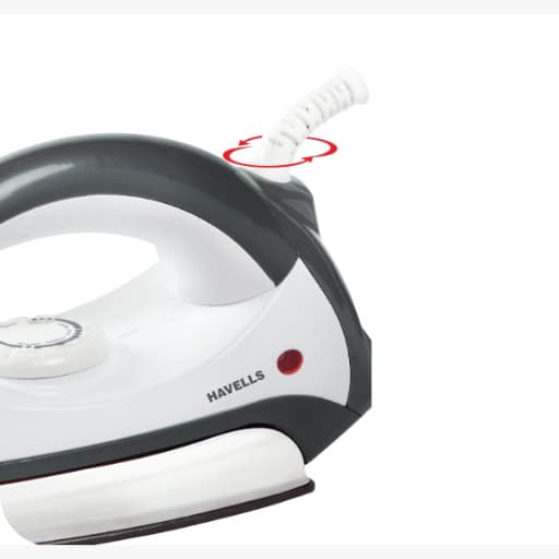 Havells Dry Iron Era Grey And White 1000W