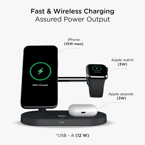 Qubo MagZap Z5 4-in-1 Wireless Charger