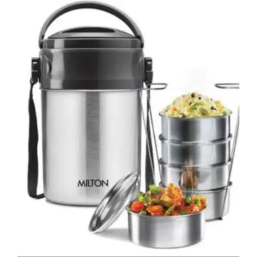 Milton steel on 5 thermosteel tiffin 5 Containers Lunch Box 