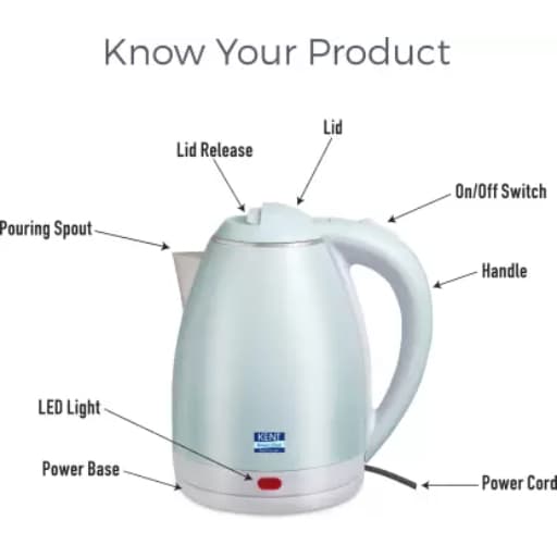 Kent Amaze Stainless Steel Kettle 1.8 Ltr