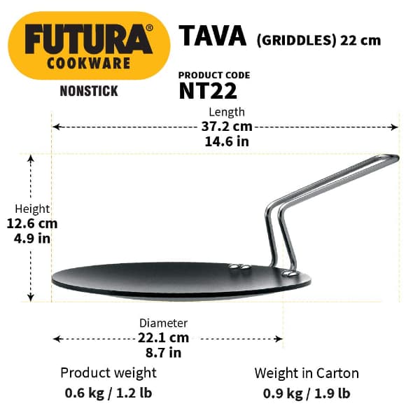 Hawkins 22cm Futura Nonstick Tava