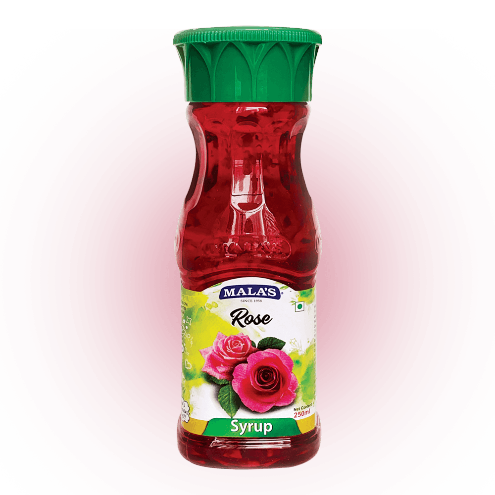 Mala's Rose Syrup 250ml Pet Bottle