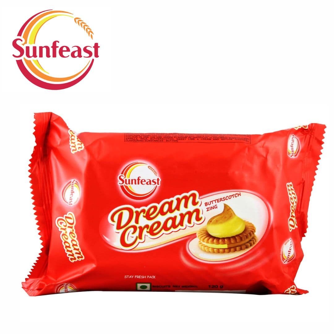 Sunfeast DREAM CREAM BUTTER SCOTCH ZING 60G