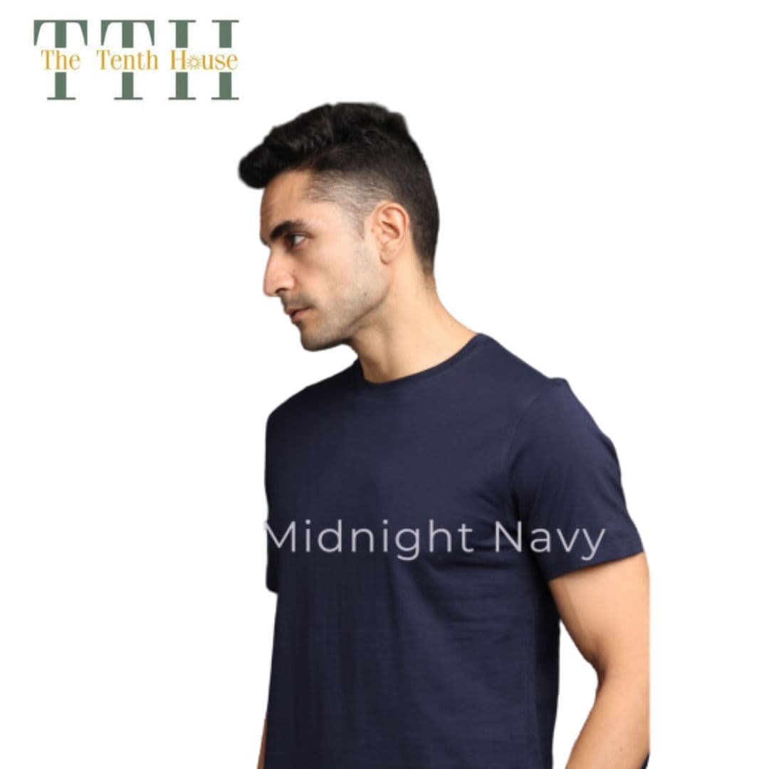 TTH PimaRound Neck T Shirt Midnight Navy