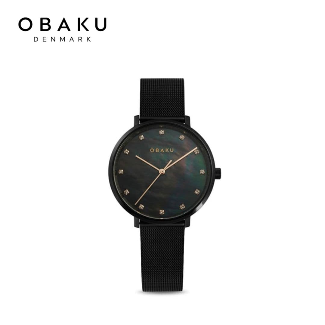 Obaku Vest Charcoal Women Watch - V186LXBBMB