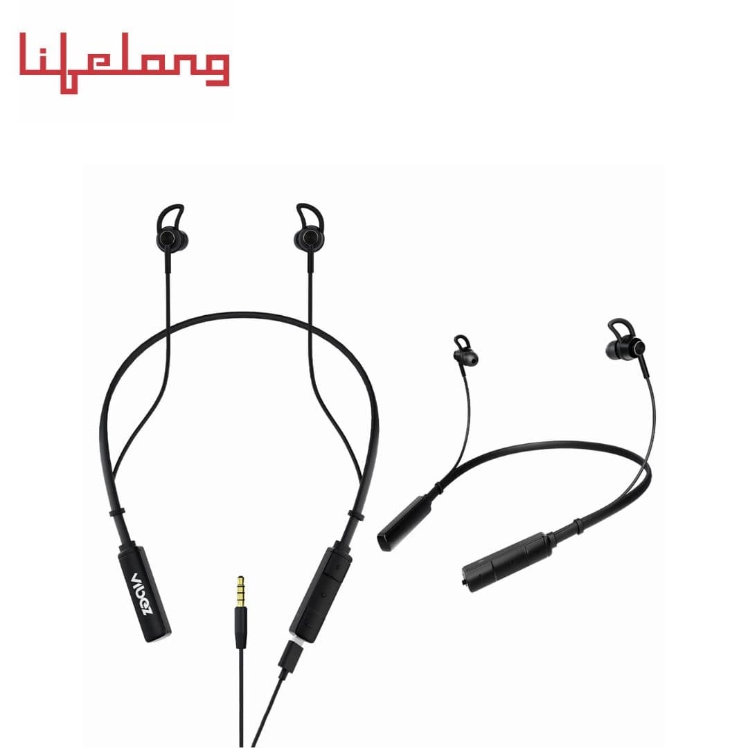 Vibez by Lifelong 2-in-1 Wireless & Wired Earphones