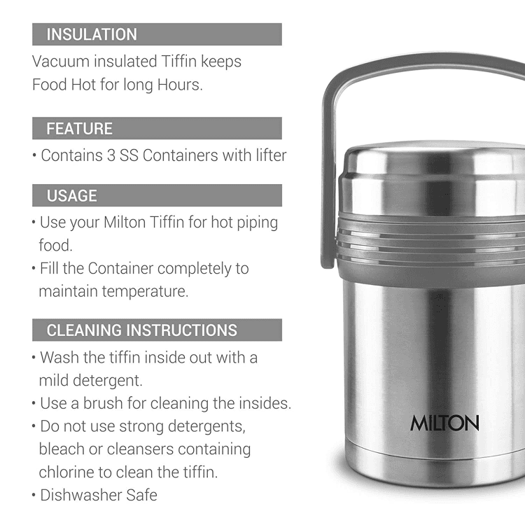 Milton Opus 3 Containers Tiffin Box