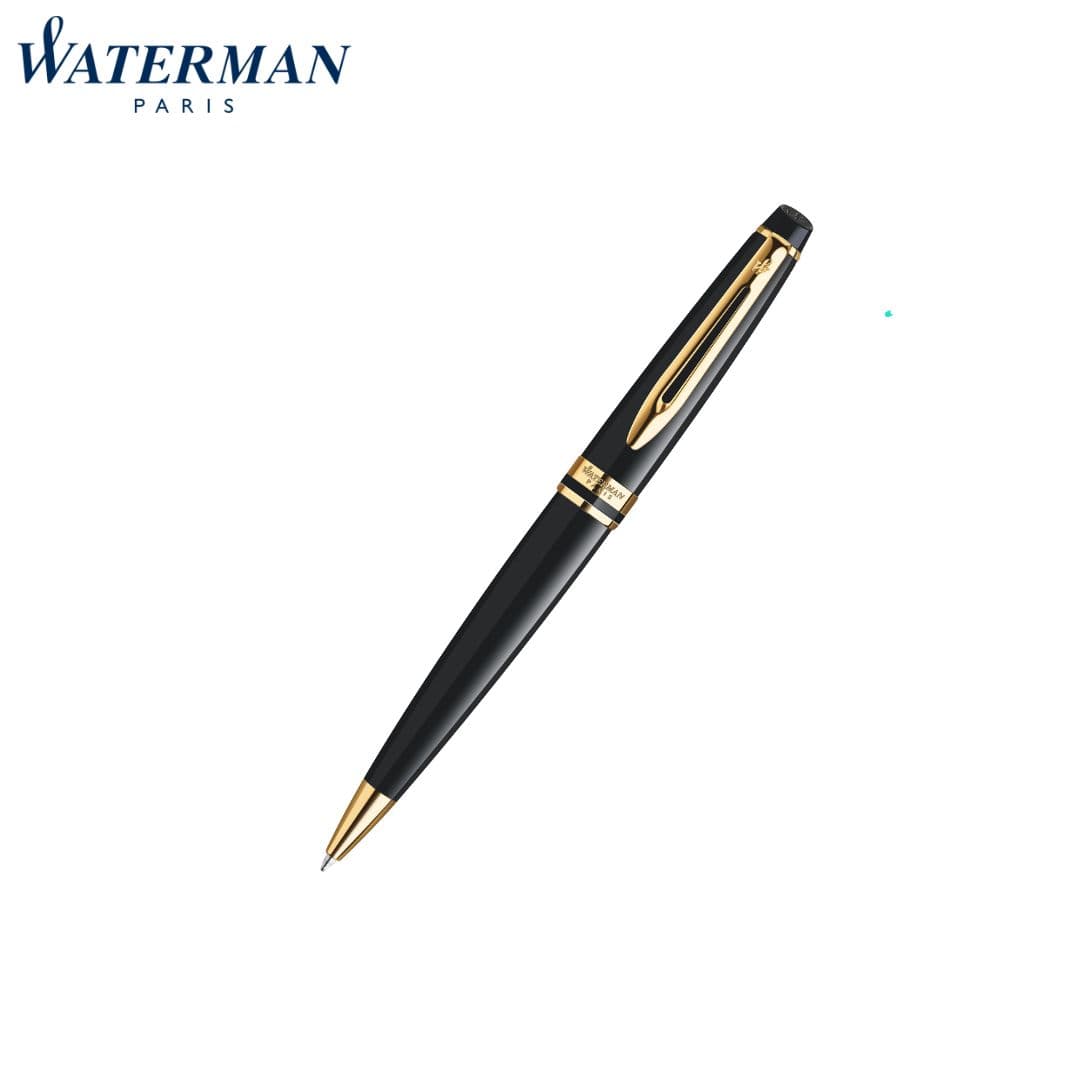 Waterman Expert Mars Black Gold Trim Ball Pen