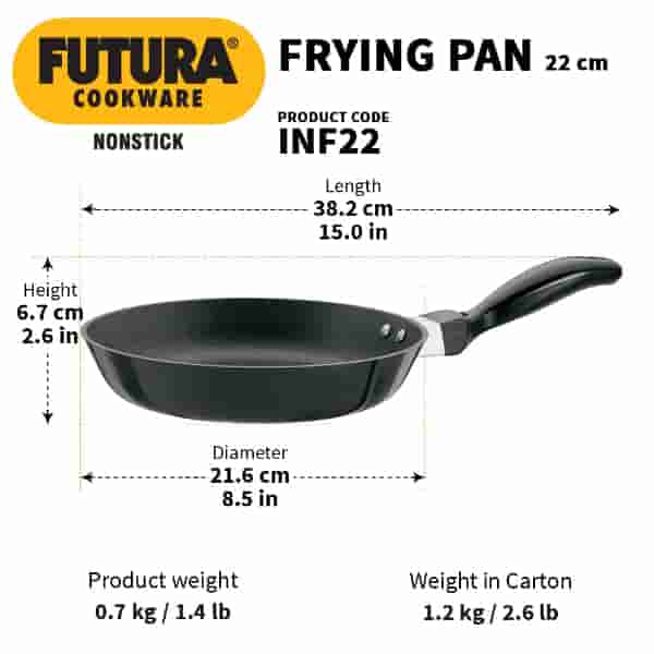Hawkins Futura 22Cm Induction Frying Pan with SS Lid