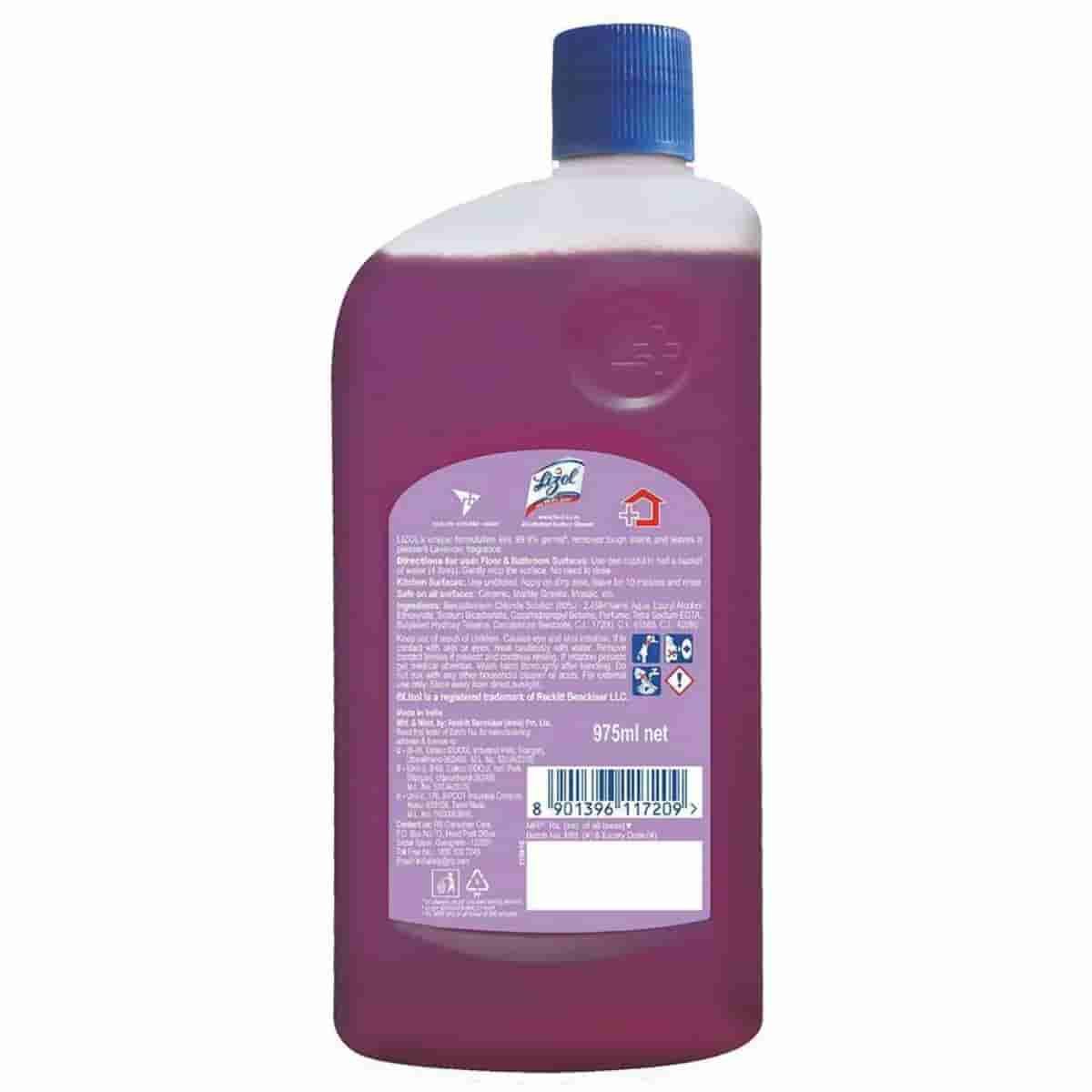 Lizol Disinfectant Surface & Floor Cleaner Lavender 975 ml